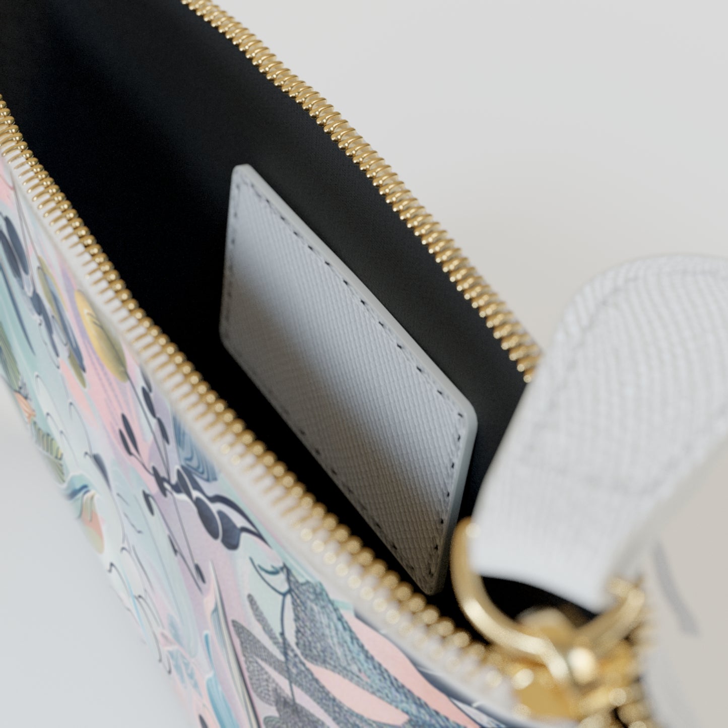 Pastel Leaves Mini Clutch Bag