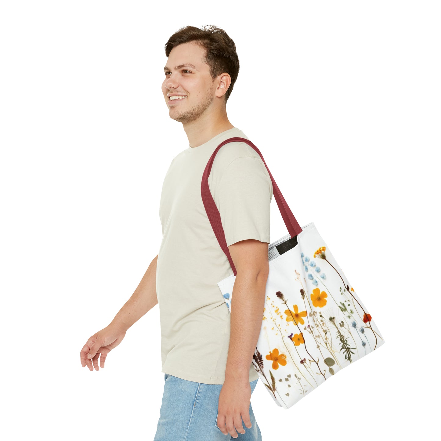 Pressed Flowers Tote Bag