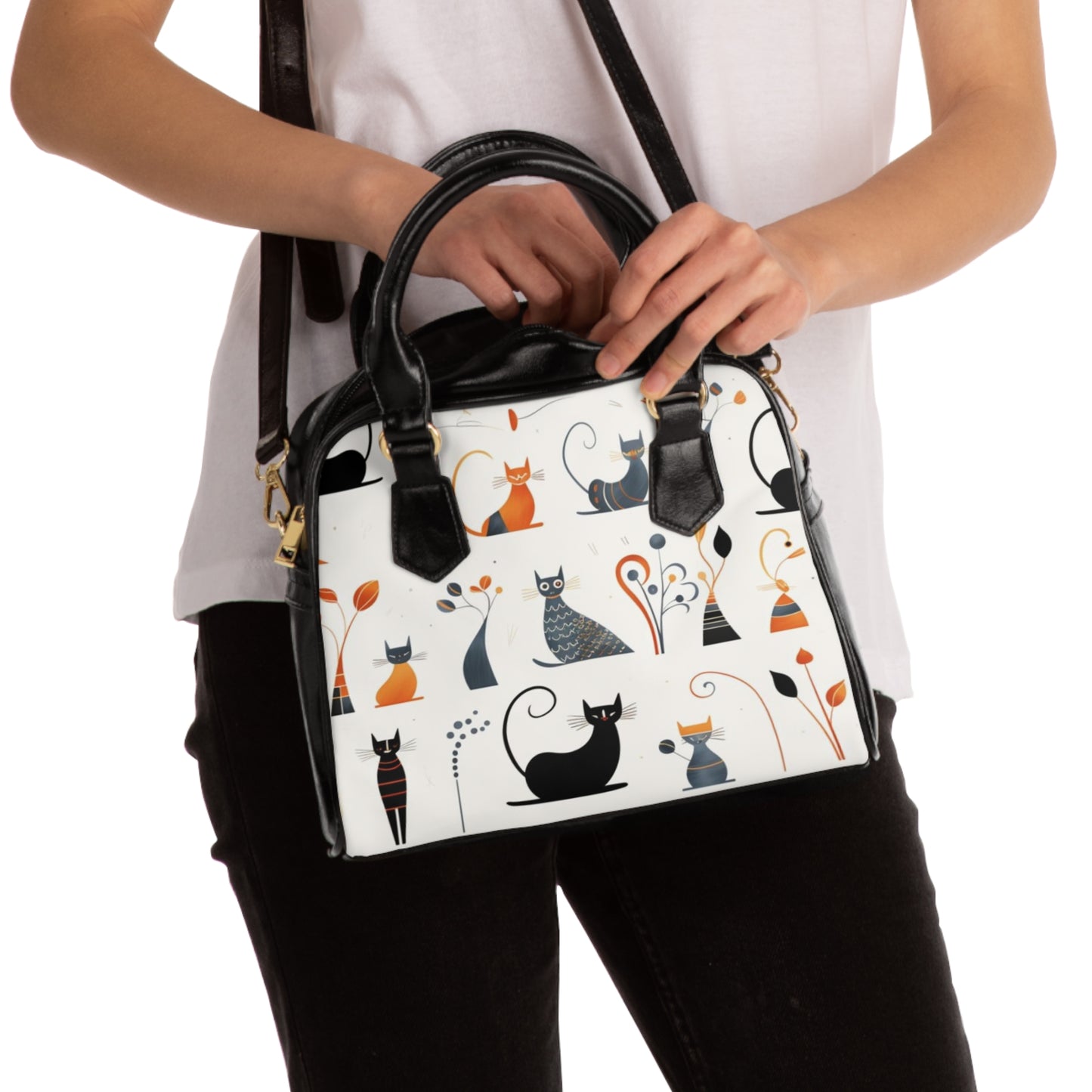 Cats Shoulder Handbag