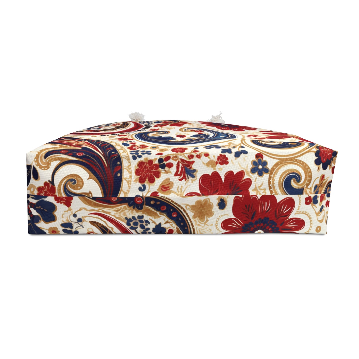 Red/Blue Paisley Design Weekender Bag