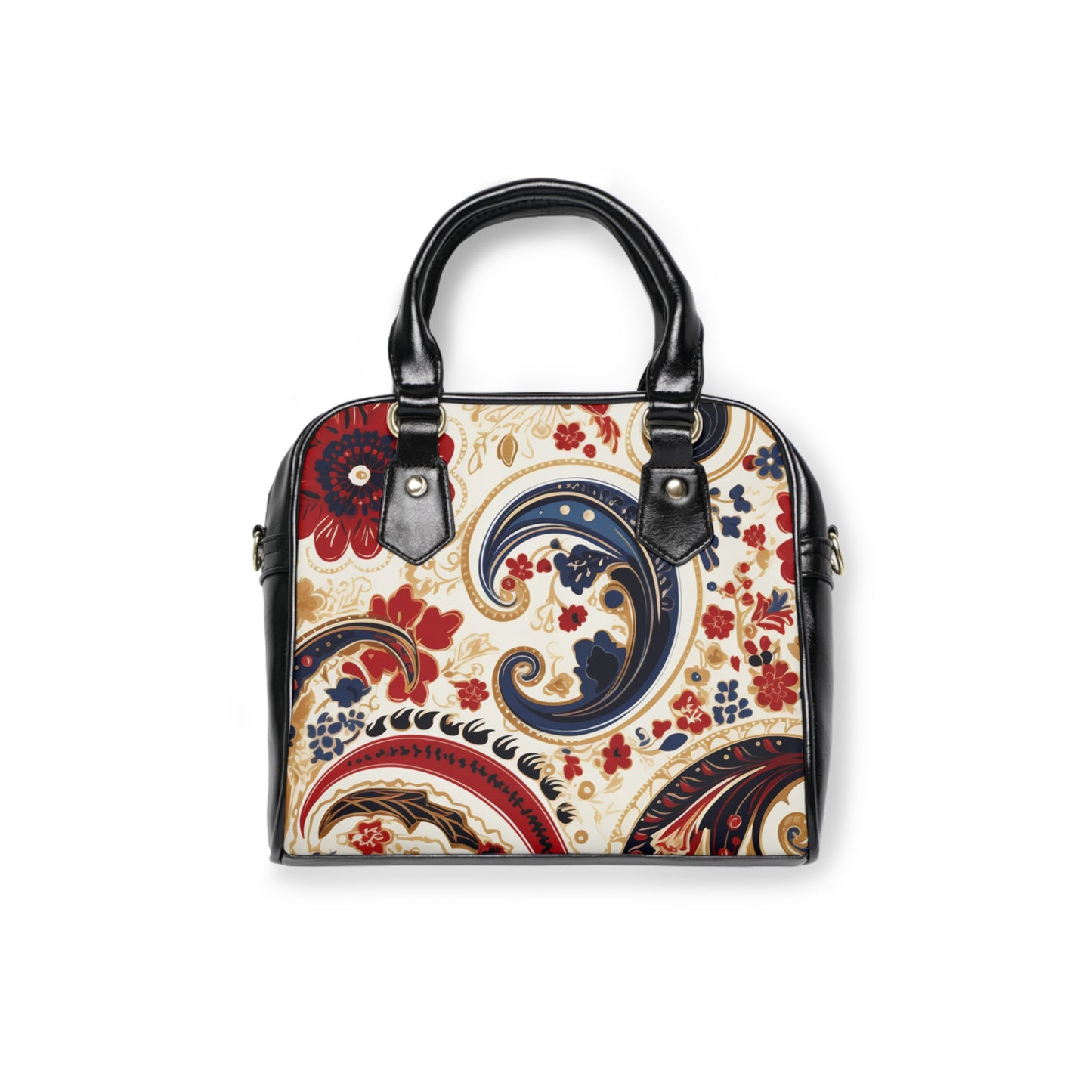 Red Paisley Shoulder Handbag