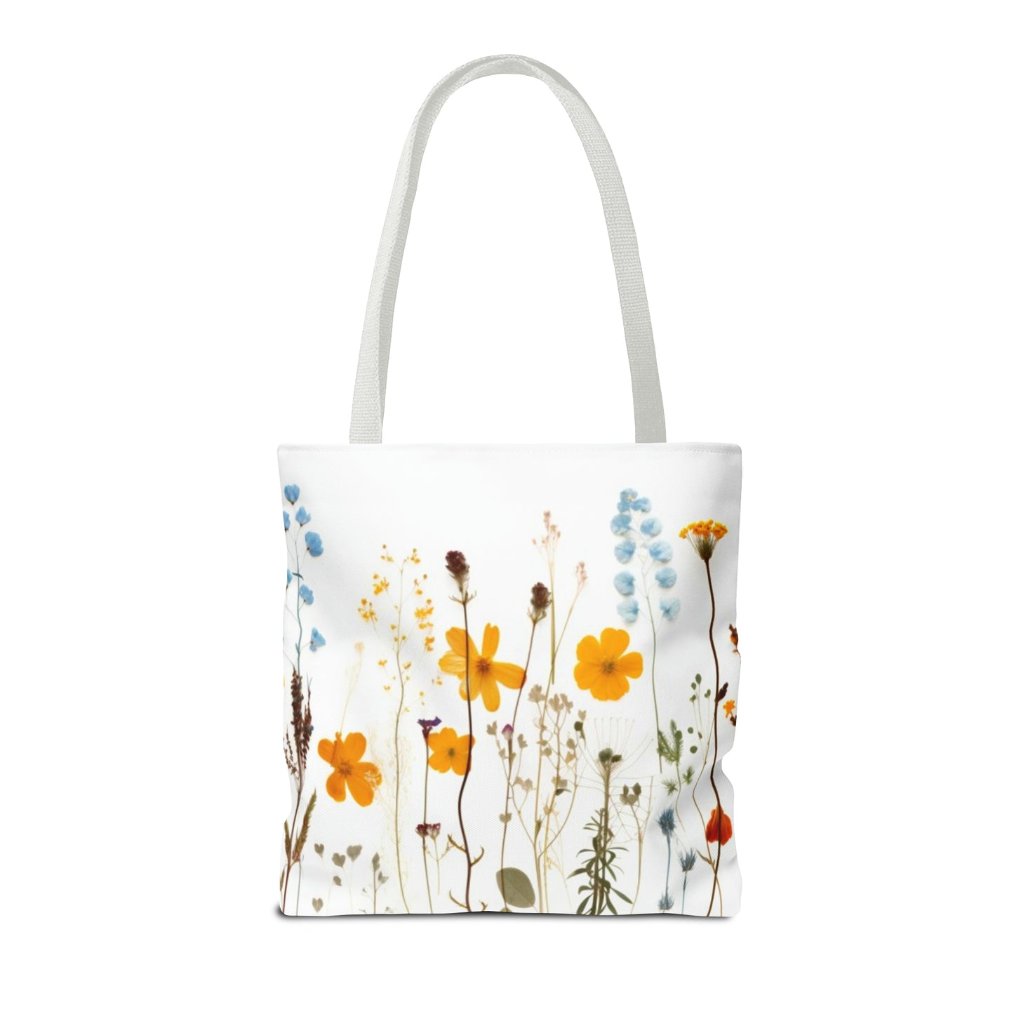 Pressed Flowers Tote Bag