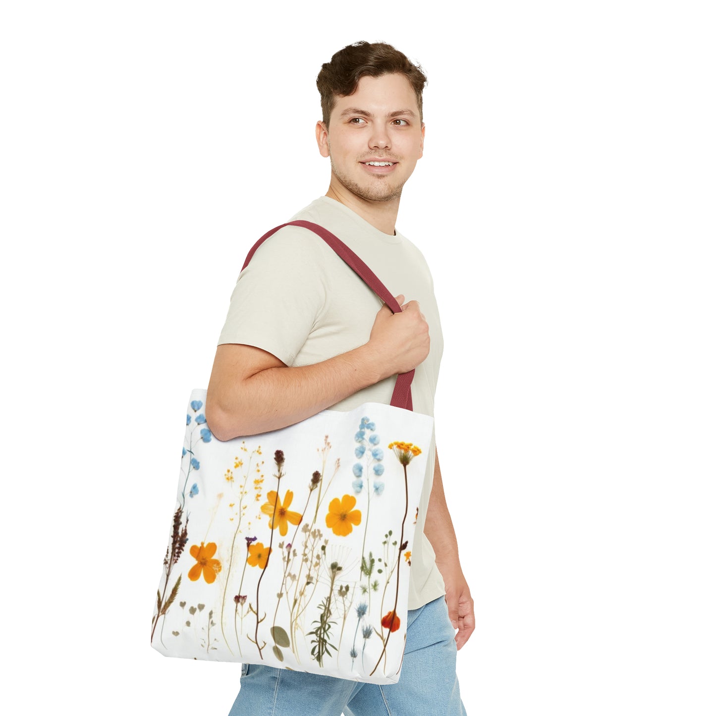 Pressed Flowers Tote Bag