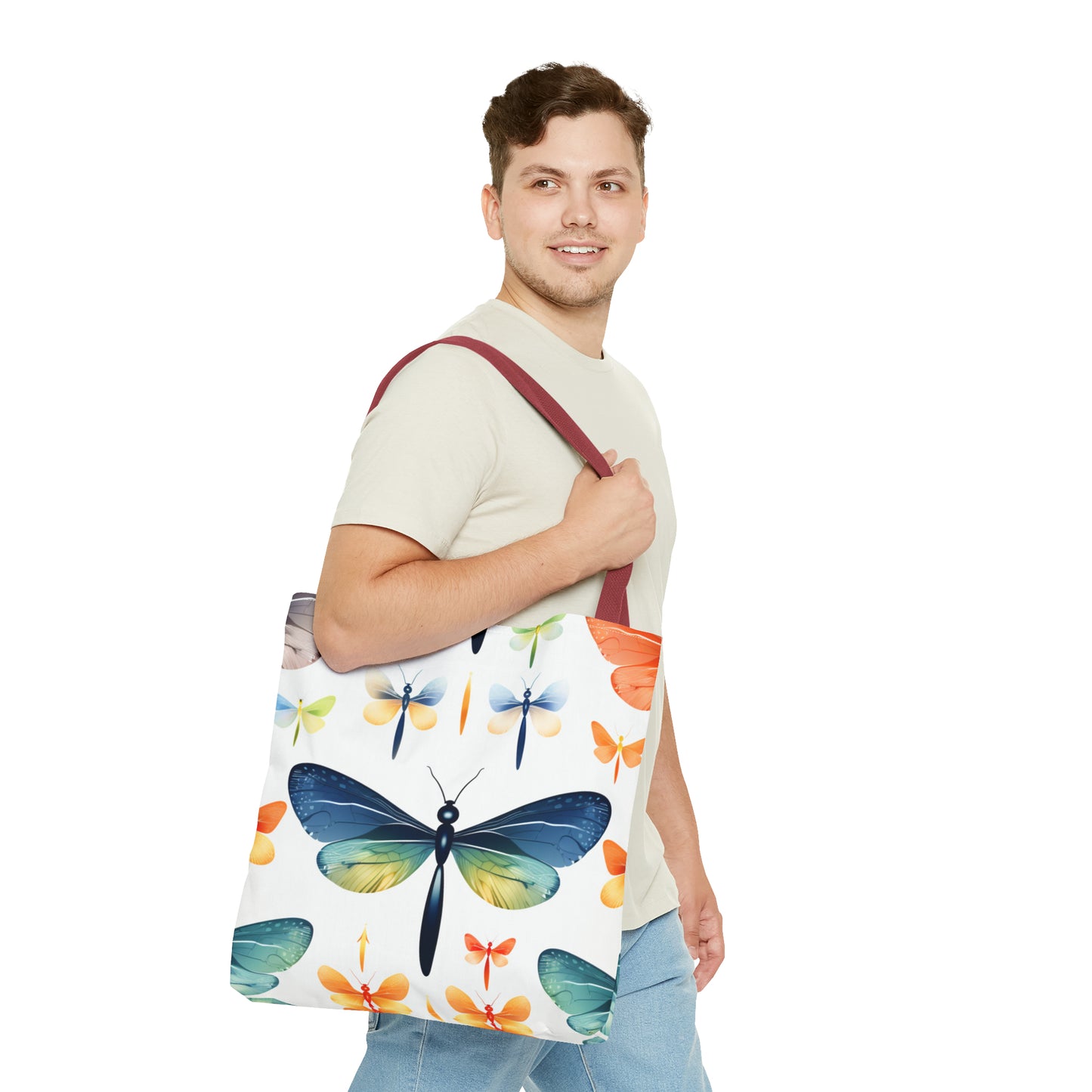 Blue Dragonfly Tote Bag