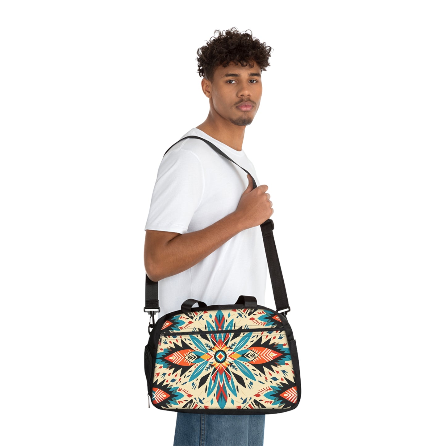 Aztec Design Fitness Handbag