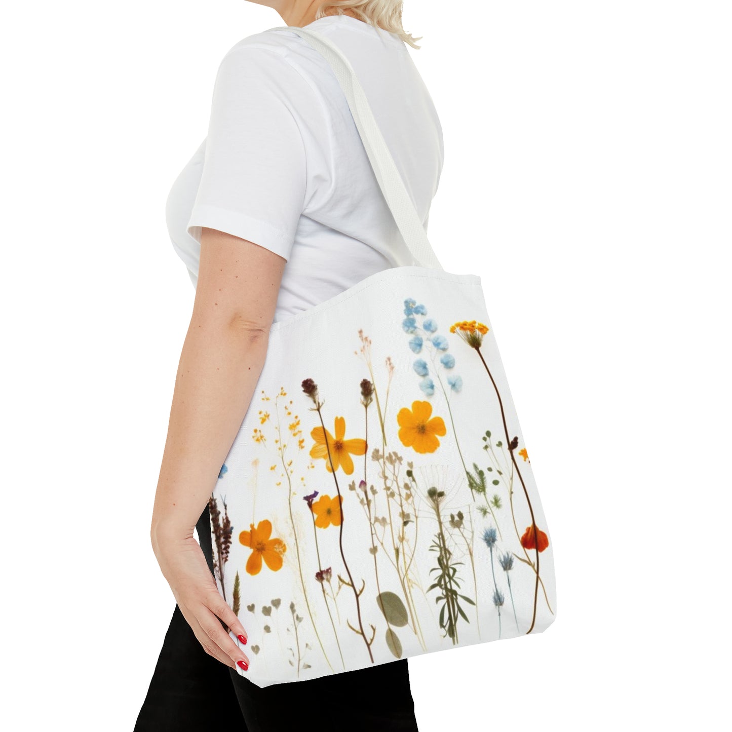 Pressed Flowers Tote Bag