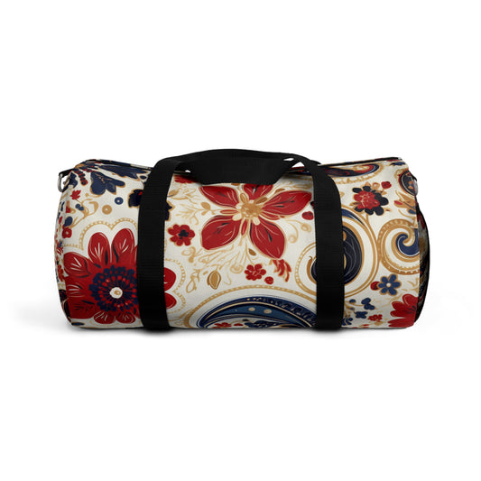 Red Paisley Duffel Bag