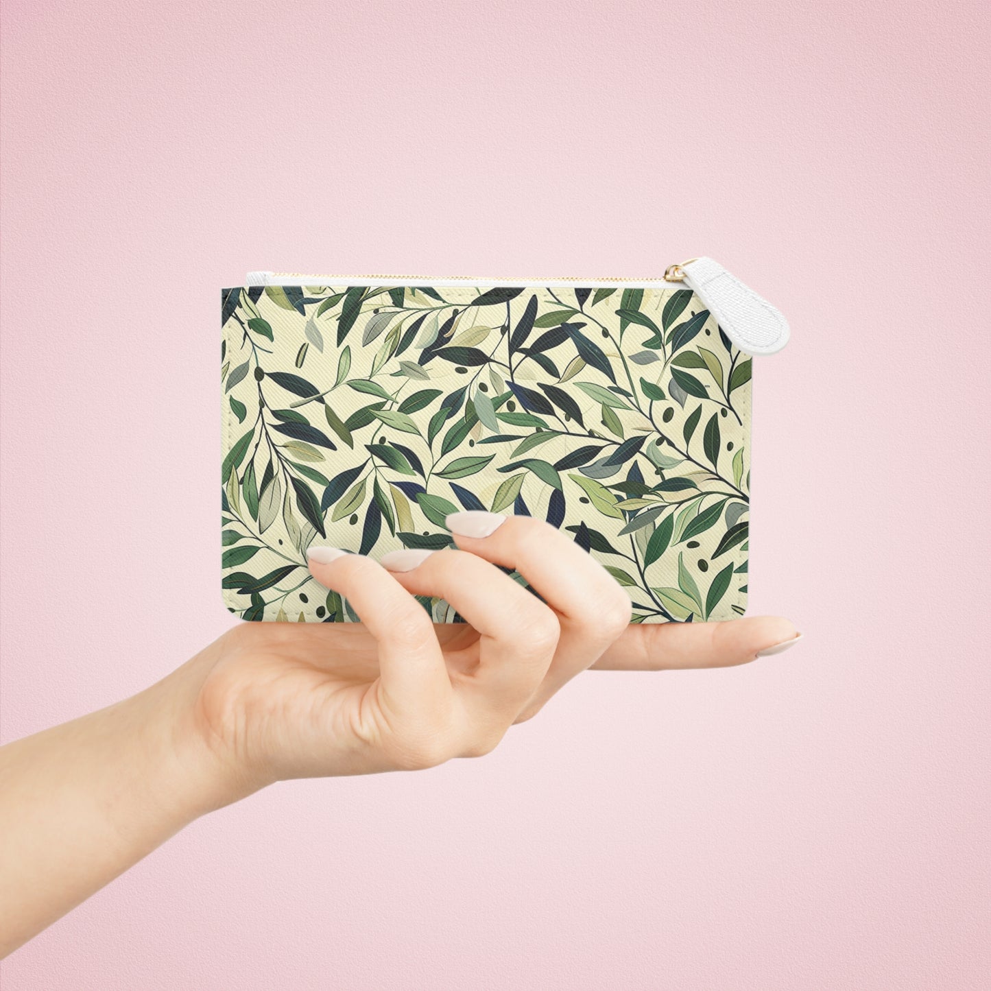 Olive Leaves Mini Clutch Bag