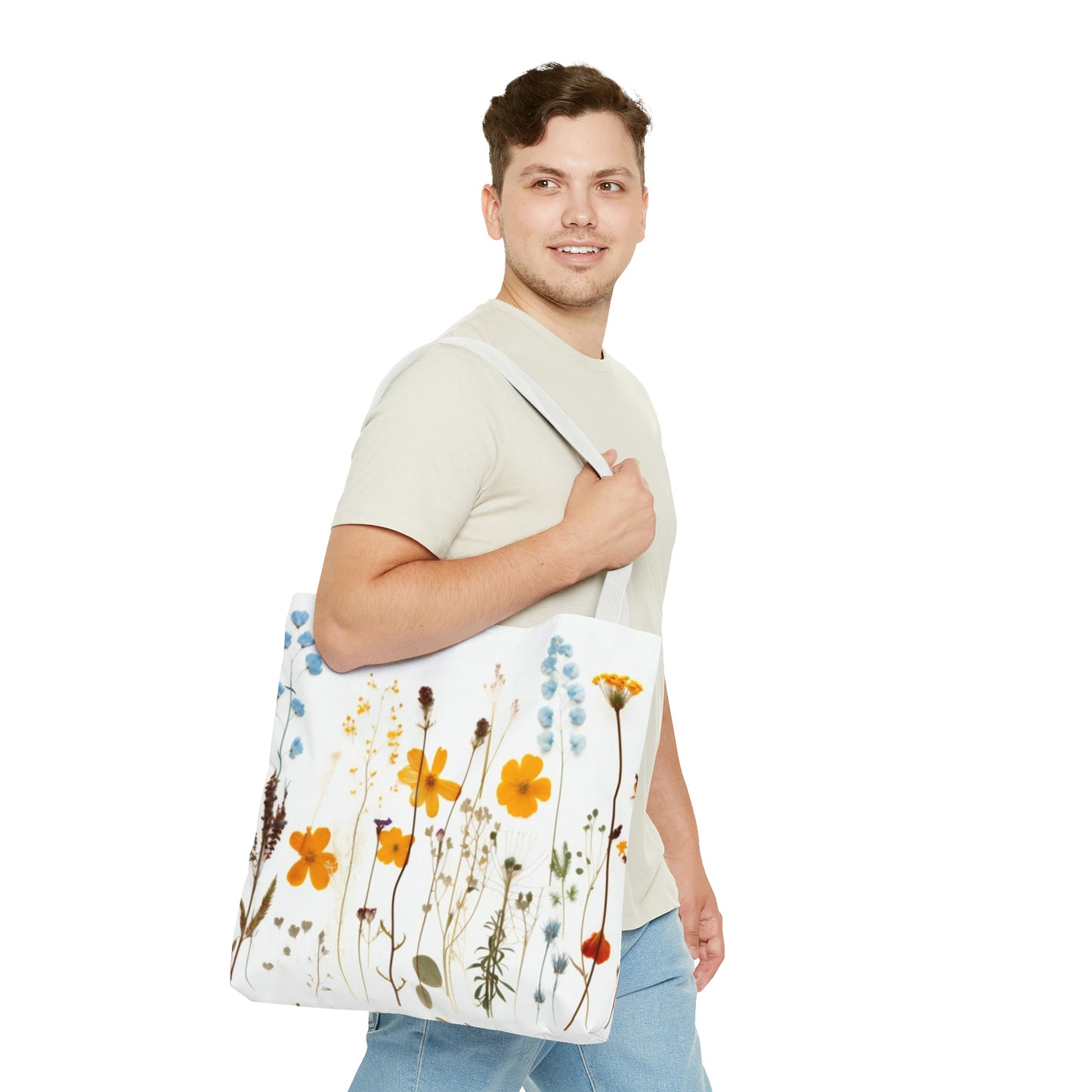 Pressed Flowers Tote Bag