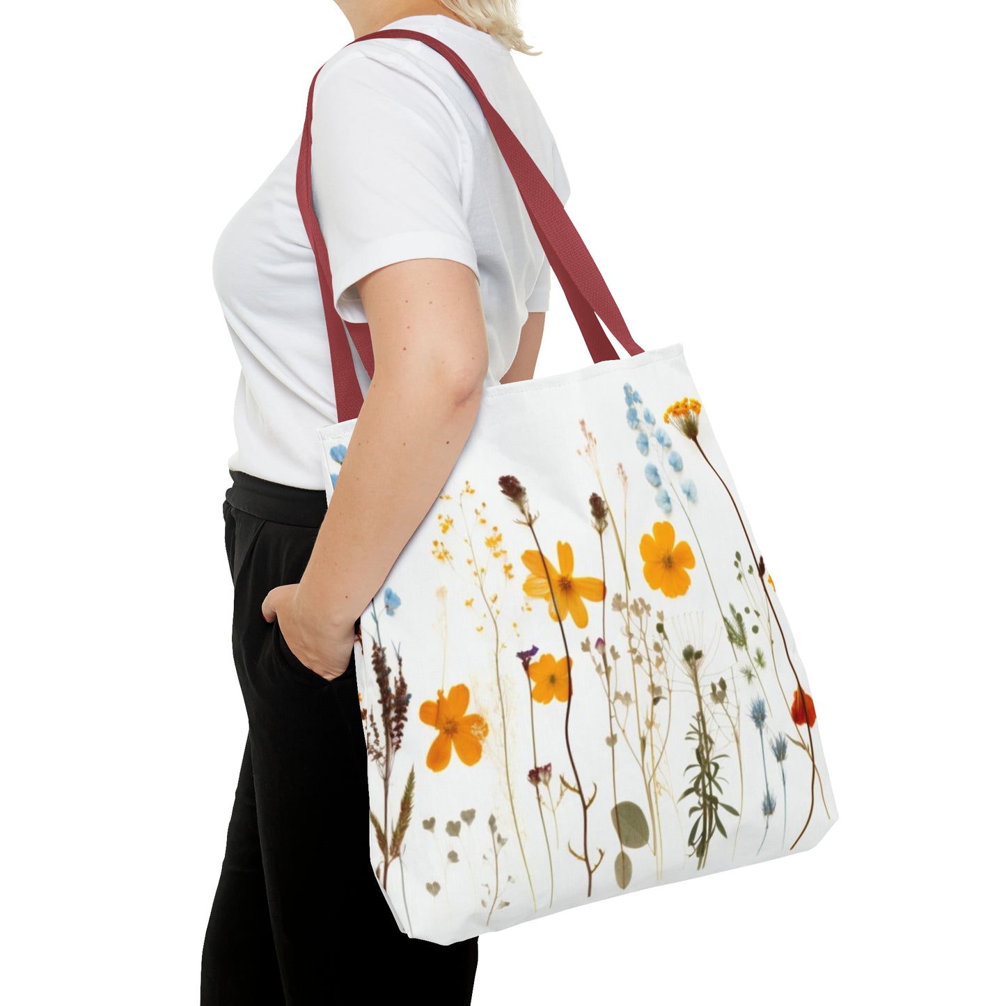 Pressed Flowers Tote Bag