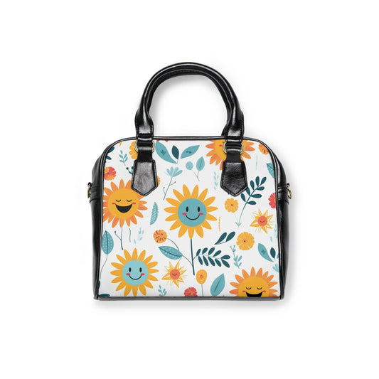 Happy Flowers Shoulder Handbag