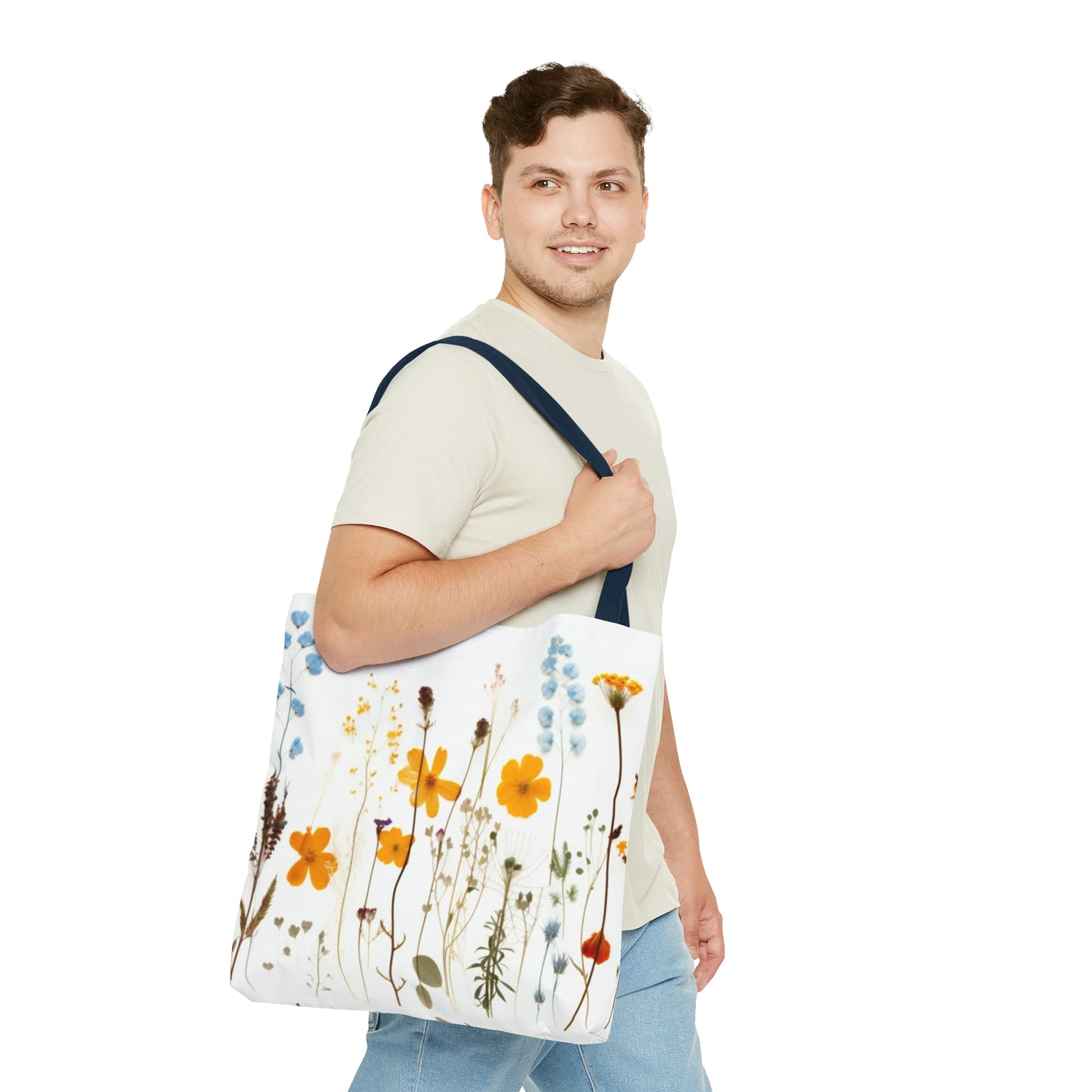 Pressed Flowers Tote Bag