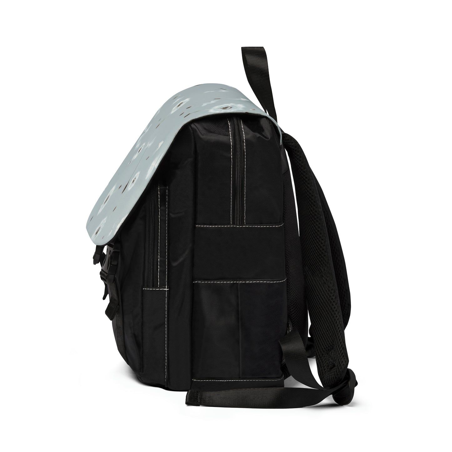 Dandelion Seeds on Grey Shoulder Backpack